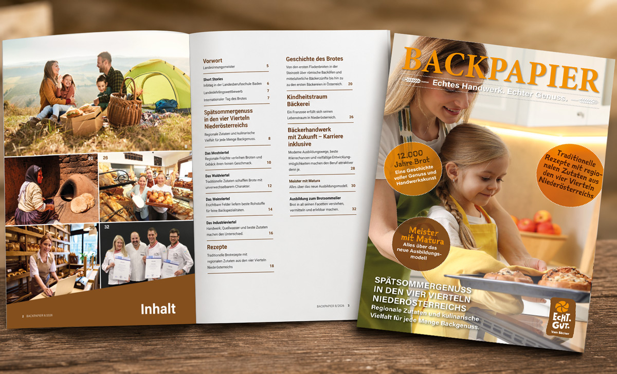 BACKPAPIER - Die neue Sommerausgabe 2026! Jetzt downloaden.